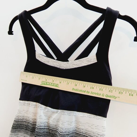 Ahtleta Stride Crunch and Punch Workout Tank Top Cross Cross Strappy Back Tank - Picture 9 of 11